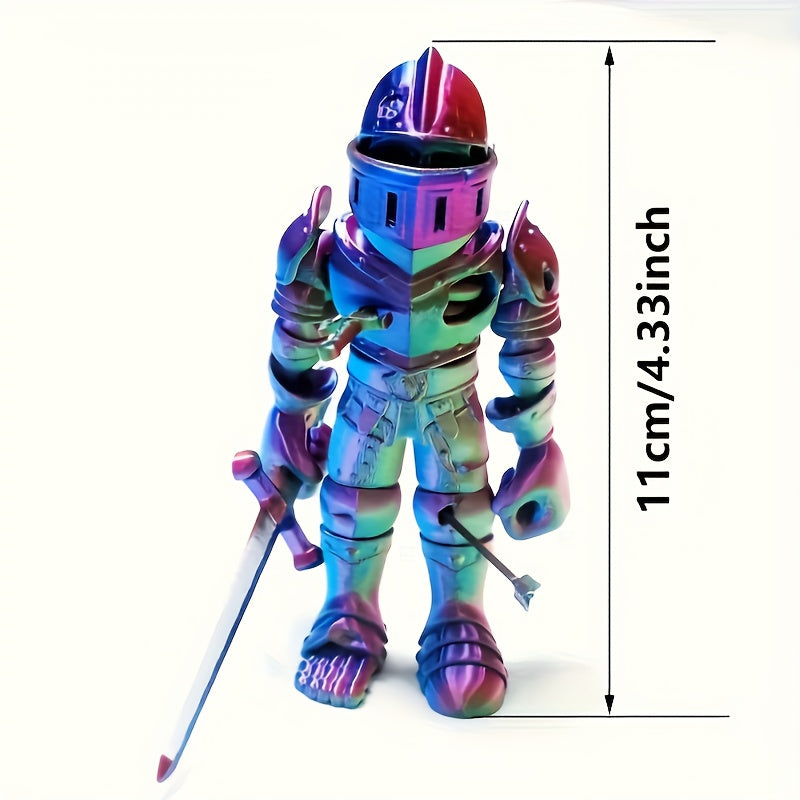 Futuristic 3D Soldier PVC Figure with Sword