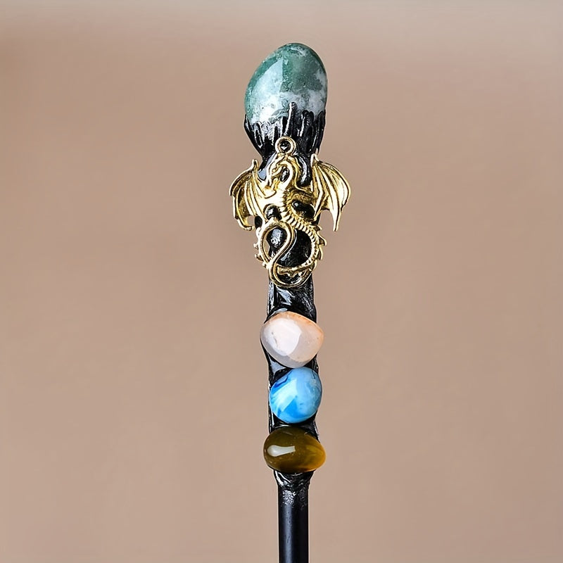 Handcrafted Crystal Witch Wands – Elegant Cosplay & Costume Accessory