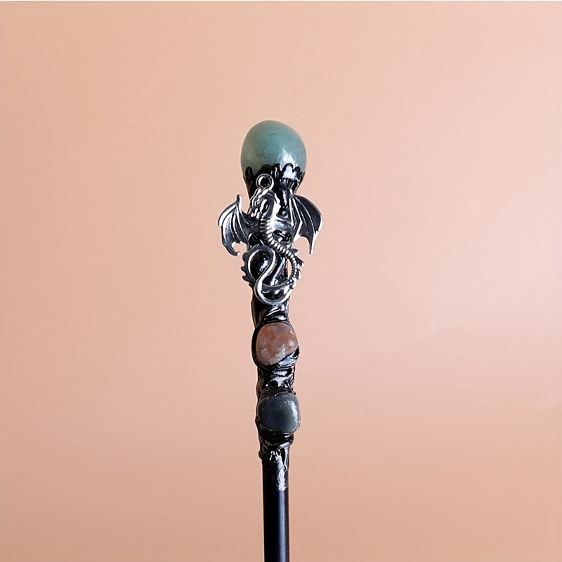 Handcrafted Crystal Witch Wands – Elegant Cosplay & Costume Accessory