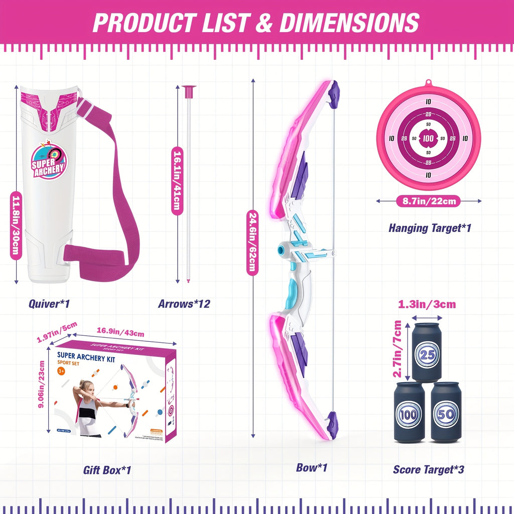 LED Bow & Arrow Set - 2 Pack