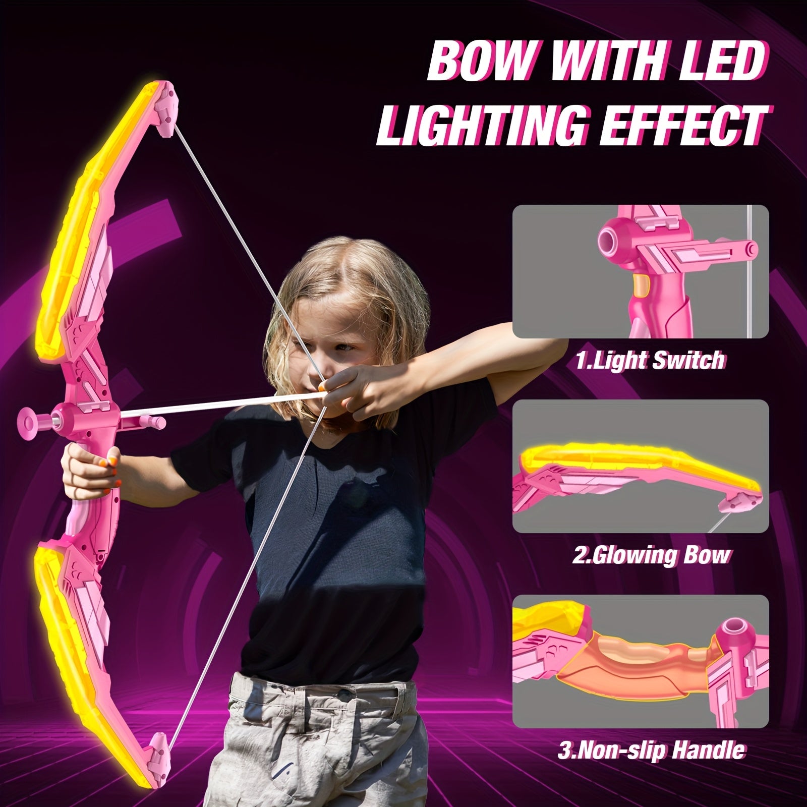LED Bow & Arrow Set - 2 Pack