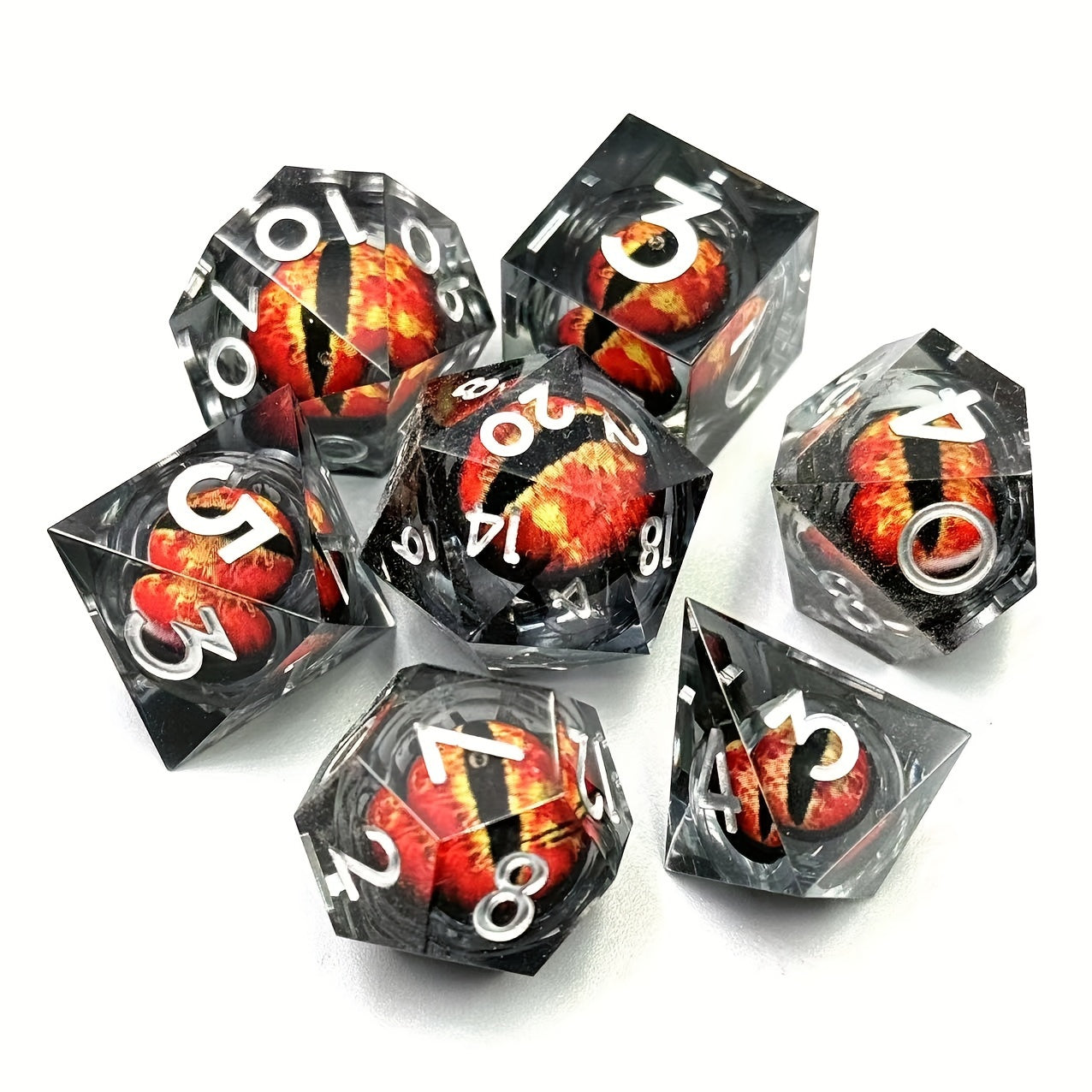 Z Dragon King's Eye Polyhedral Dice Set - 7 Piece