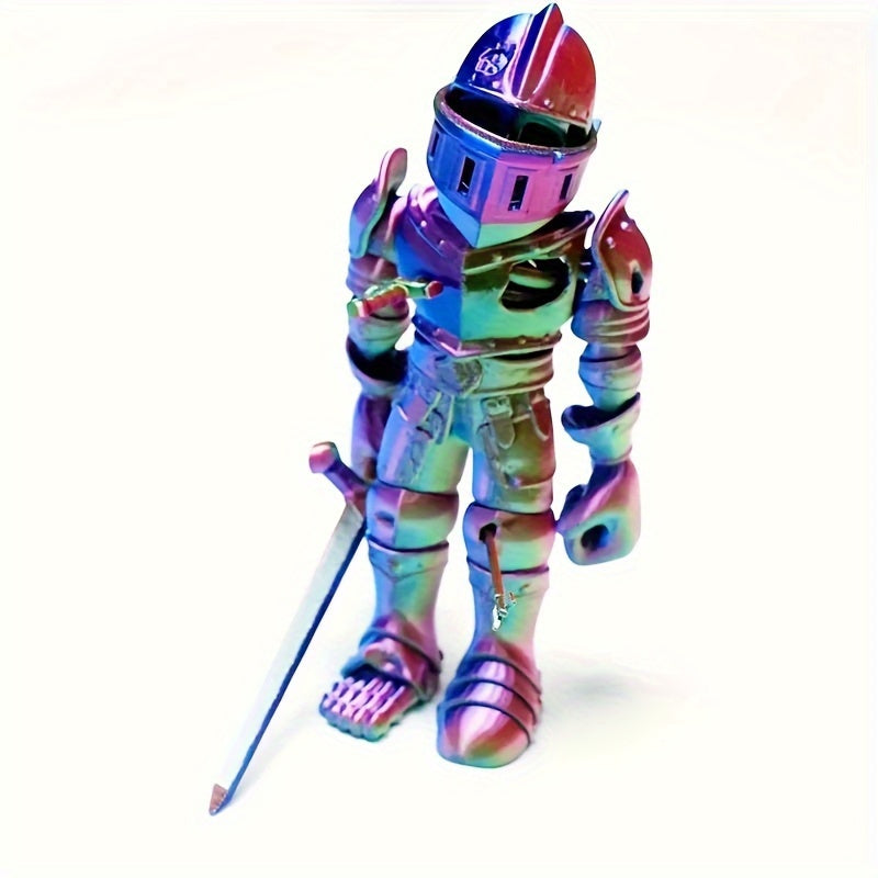 Futuristic 3D Soldier PVC Figure with Sword