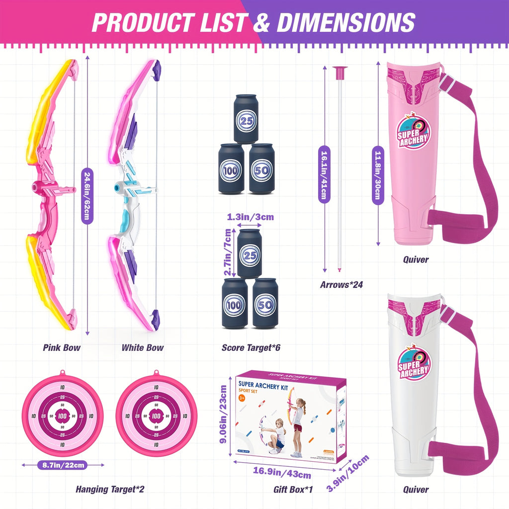 LED Bow & Arrow Set - 2 Pack