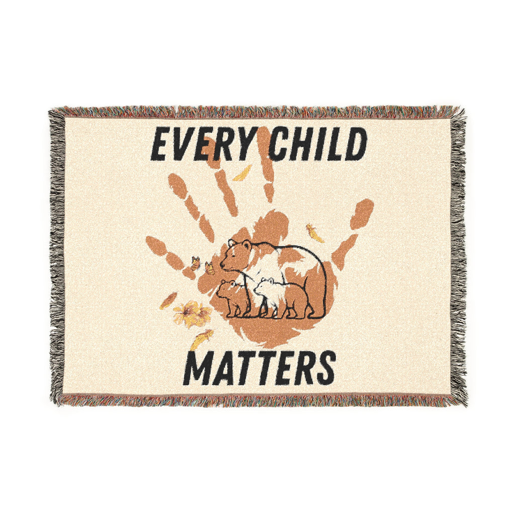 Every Child Matters Woven Blanket - Cozy Throw for Hope and Awareness