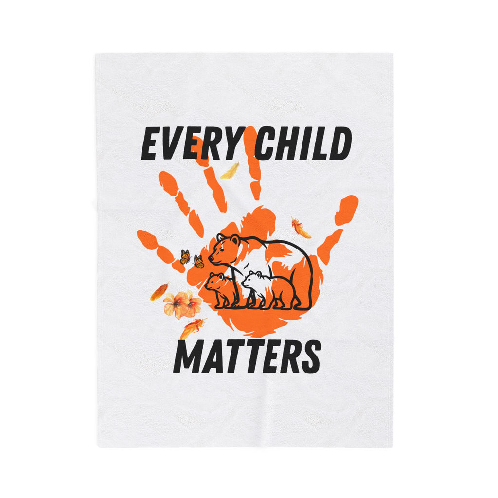 Every Child Matters Velveteen Plush Blanket - Cozy Throw with Inspiring Design