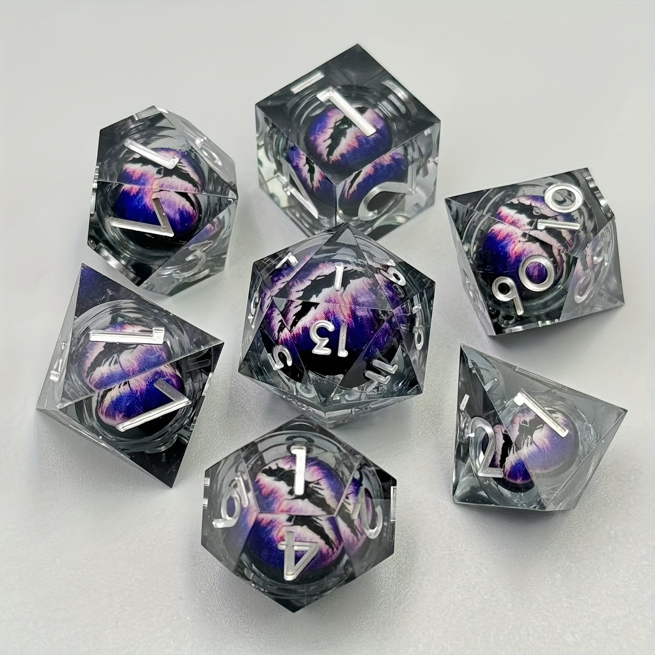 Z Dragon King's Eye Polyhedral Dice Set - 7 Piece