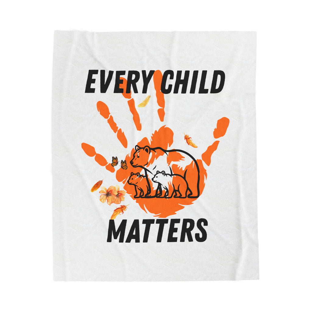 Every Child Matters Velveteen Plush Blanket - Cozy Throw with Inspiring Design