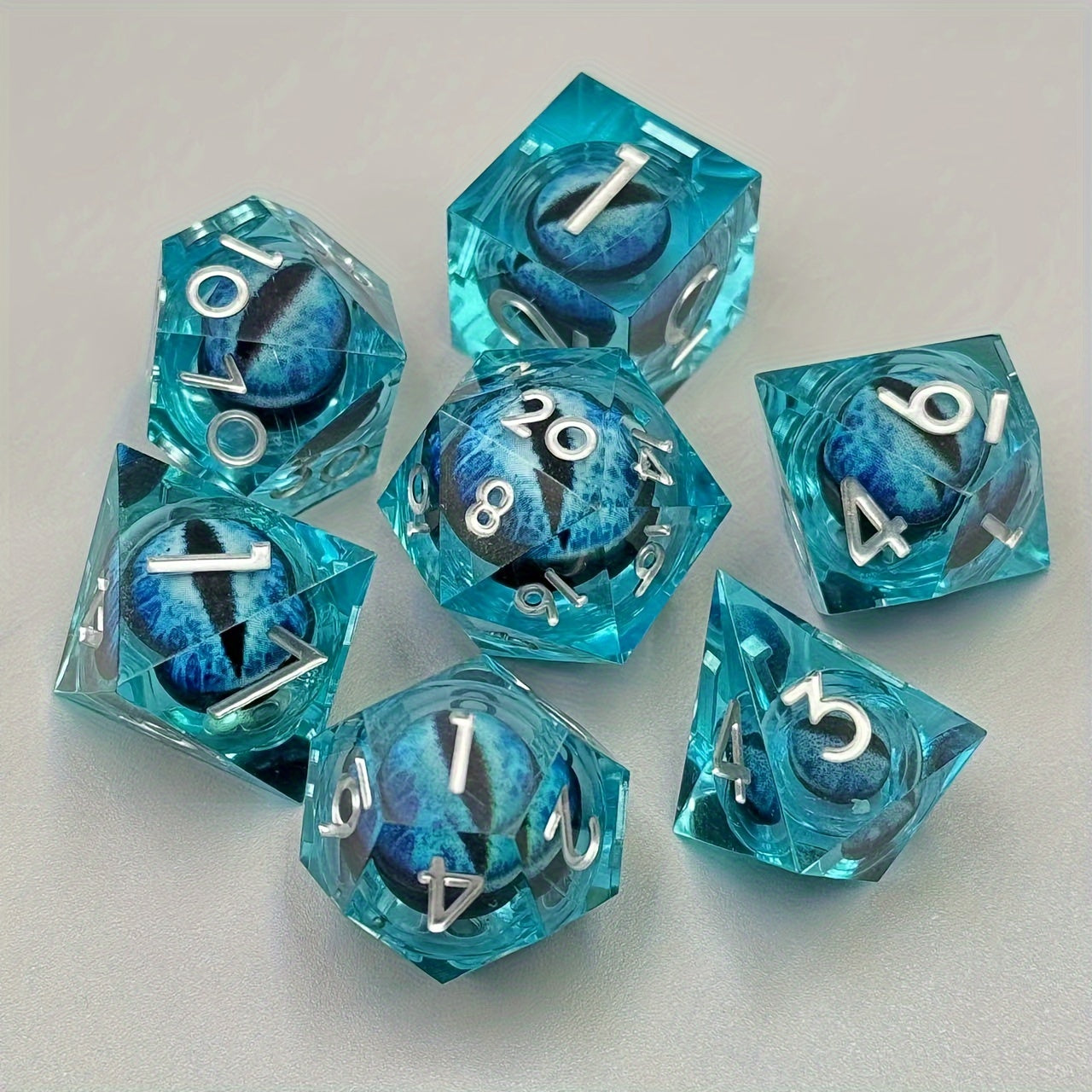 Z Dragon King's Eye Polyhedral Dice Set - 7 Piece