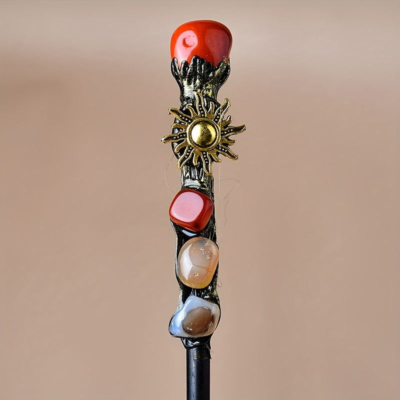 Handcrafted Crystal Witch Wands – Elegant Cosplay & Costume Accessory