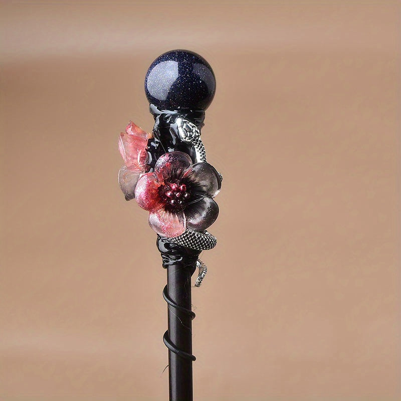 Handcrafted Crystal Witch Wands – Elegant Cosplay & Costume Accessory