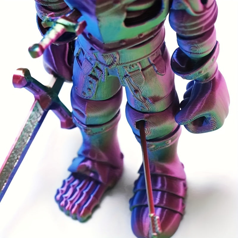 Futuristic 3D Soldier PVC Figure with Sword